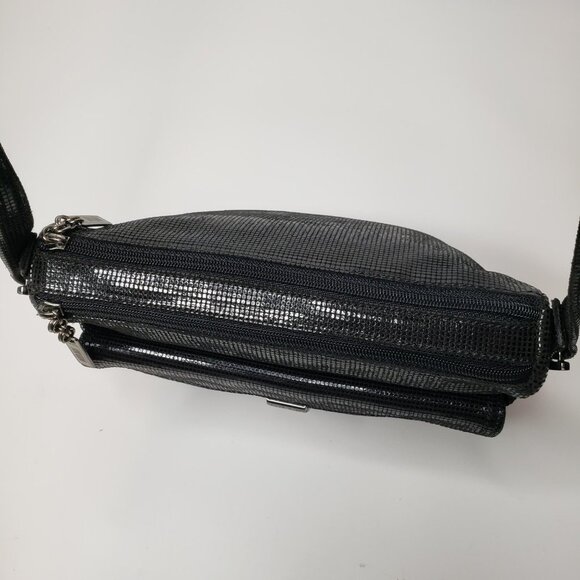 David Dart Black Box Suede Finish Crossbody Purse - Picture 6 of 11